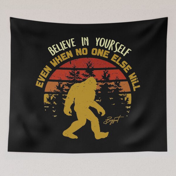Item preview, Sasquatch bigfoot Believe In Yourself - Bigfoot believer Vintage Gift designed and sold by nubaca2311.