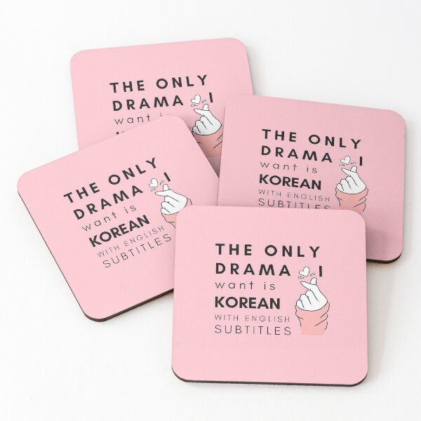Item preview, The Only Drama I Want Is Korean With English Subtitles - Pink designed and sold by 4chraf.