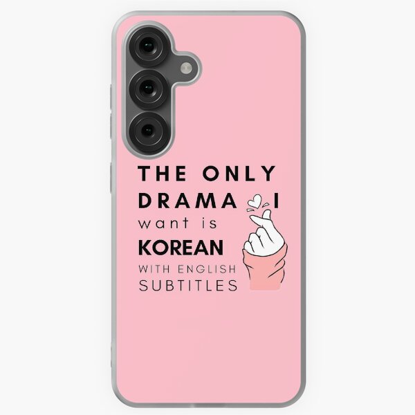 Item preview, The Only Drama I Want Is Korean With English Subtitles - Pink designed and sold by 4chraf.