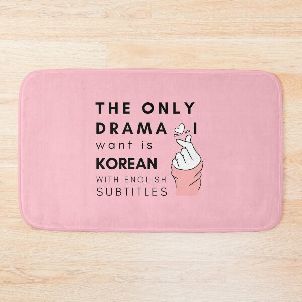 Item preview, The Only Drama I Want Is Korean With English Subtitles - Pink designed and sold by 4chraf.