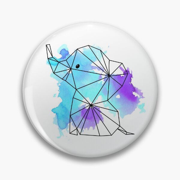 Item preview, Geometric elephant designed and sold by RosanneCreates.