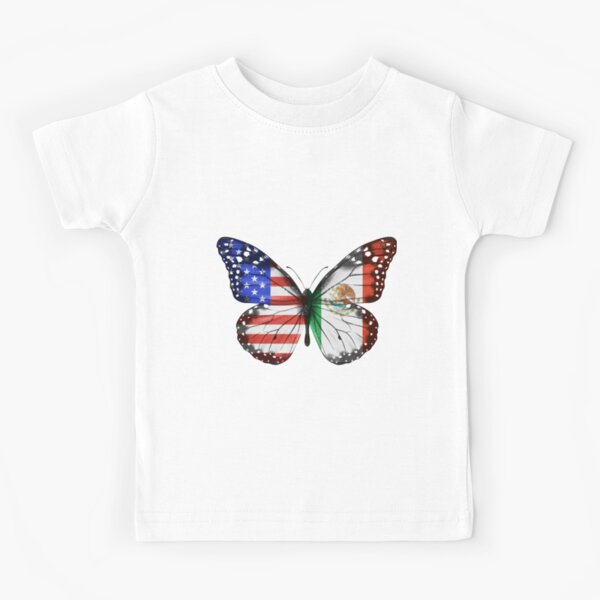 Item preview, American Mexican Butterfly With The America  Mexico Flag On Wings designed and sold by Popini.