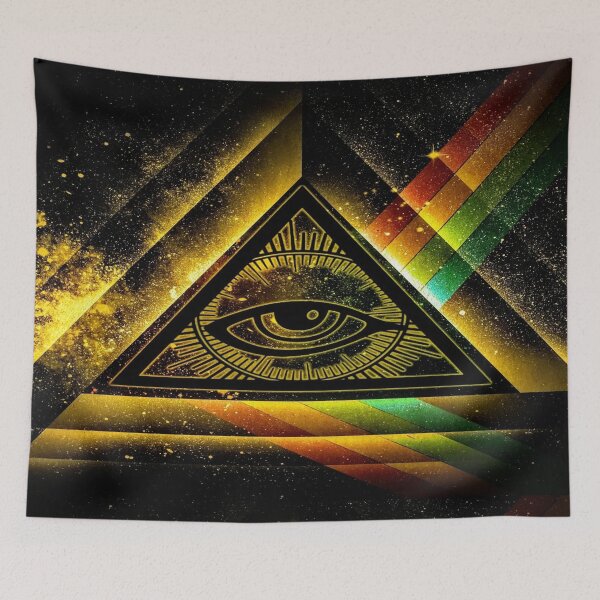 Item preview, the all-seeing eye in gold dust designed and sold by 42youbest.