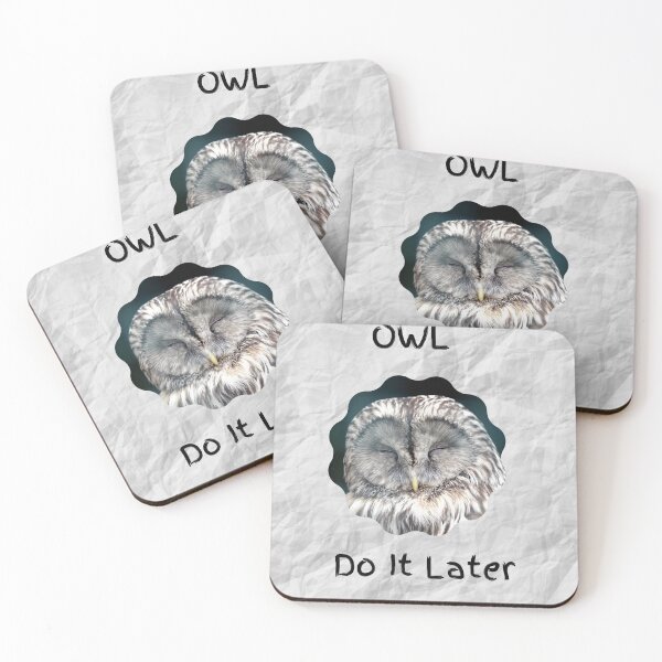Item preview, Owl Do It Later designed and sold by Pradeepvithra.