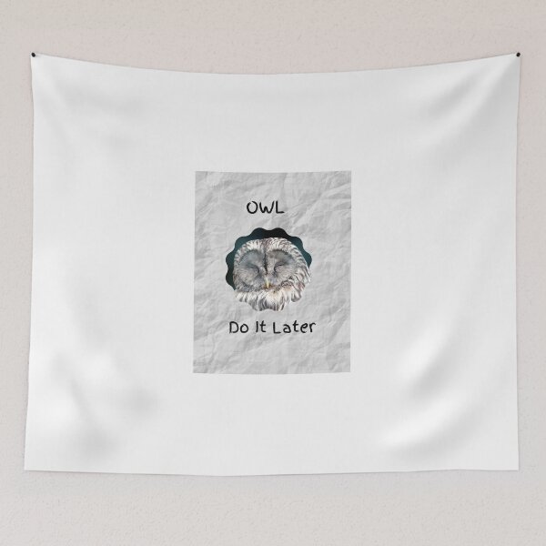 Item preview, Owl Do It Later designed and sold by Pradeepvithra.