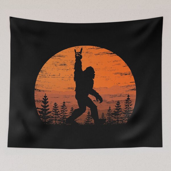 Item preview, Funny Retro Bigfoot Rock Roll Shirt Forest Sasquatch Believers Birthday  designed and sold by nubaca2311.