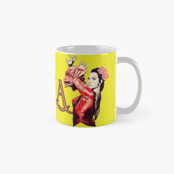 Vista previa del artículo con la obra «Lola Flores Fondo Amarillo», diseñado y vendido por JmB Folkloricas.