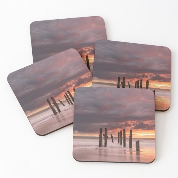 Item preview, Dawn colours over Happisburgh Beach designed and sold by dp-images.
