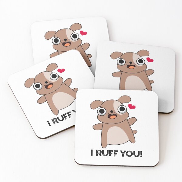 Item preview, I Ruff You Funny Dog Puns  designed and sold by punnybone.