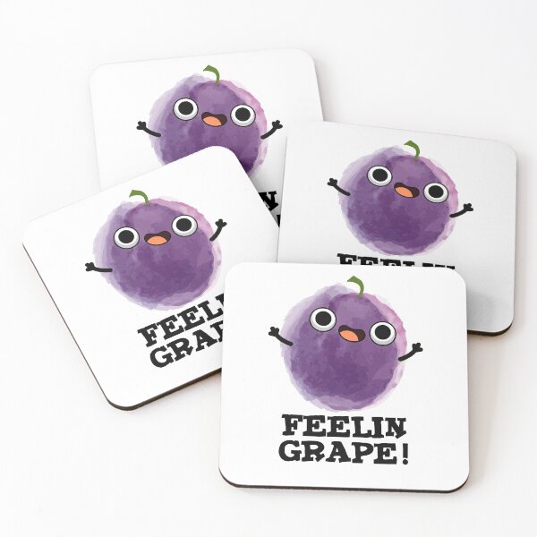 Item preview, Feelin Grape Funny Fruit Puns  designed and sold by punnybone.