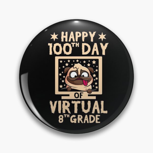 Item preview, Happy 100th Day Of Virtual 8th Grade School 100 Days Teacher Student designed and sold by issambak.