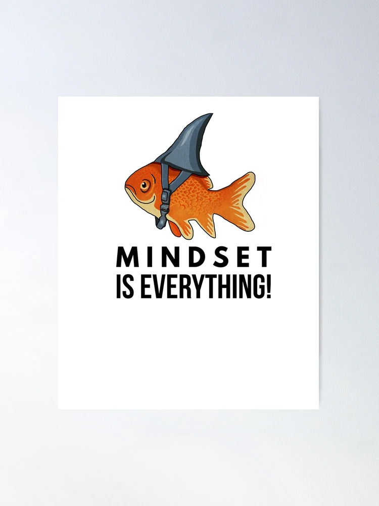 Cheap Animal Fish Posters and Prints Mindset Is Everything