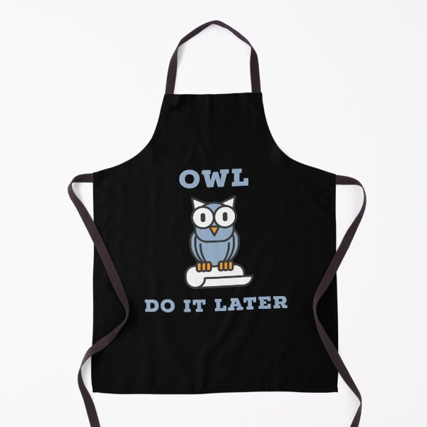 Item preview, Owl do it later designed and sold by Whiimsical.