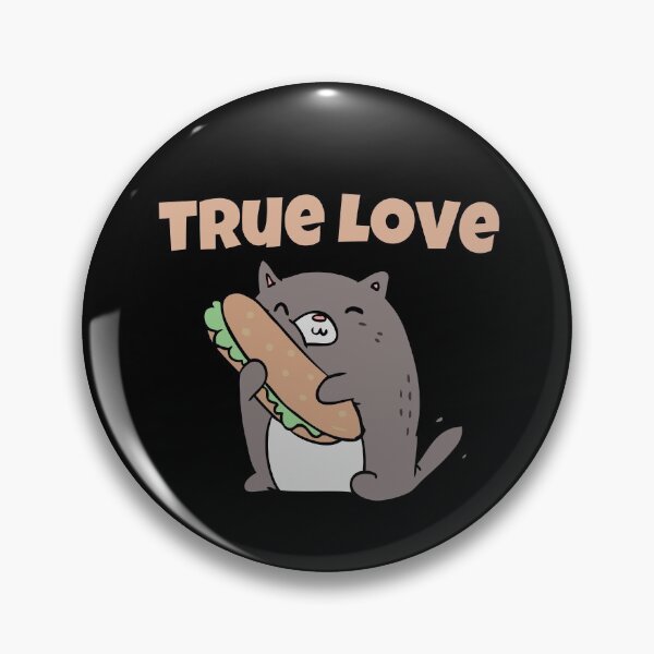 Item preview, True Love - Funny Fat Cat Hugging A Sandwich designed and sold by PandaSoul.