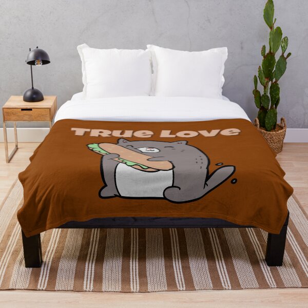 Item preview, True Love - Gracioso gato gordo abrazando un sándwich designed and sold by PandaSoul.