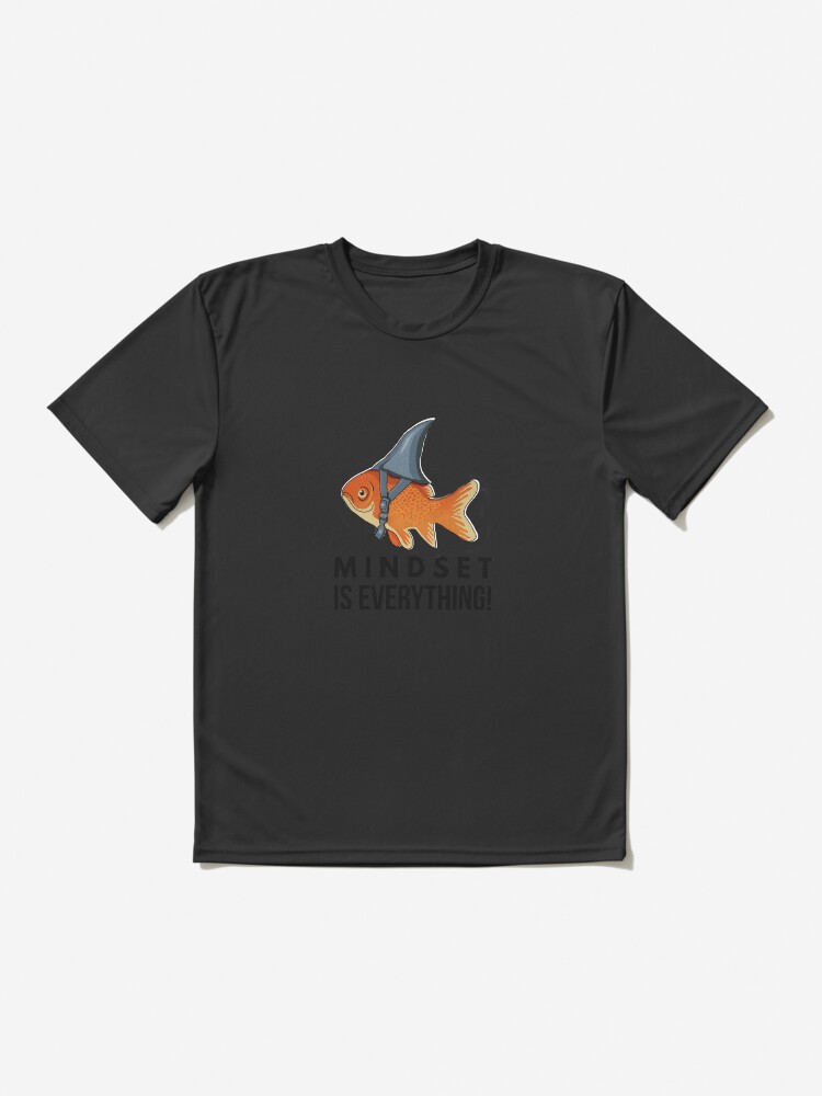 Thumbnail 2 von 7, Funktionsshirt, Denkweise ist alles Goldfischhai Lustig Motivierend Großfisch Motivierend designt und verkauft von dukito.