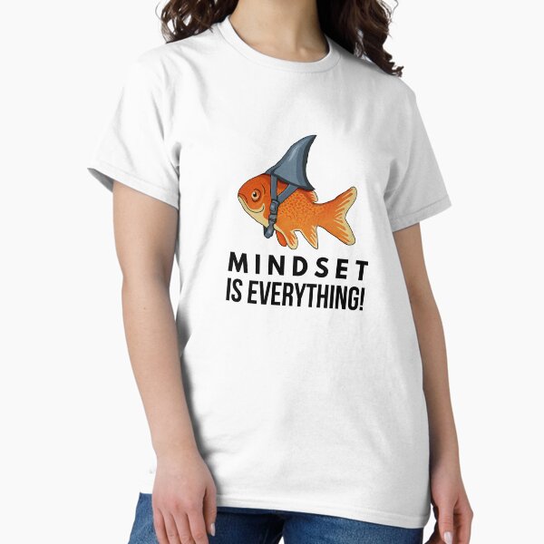 Artikel-Vorschau von Denkweise ist alles Goldfischhai Lustig Motivierend Großfisch Motivierend, designt und verkauft von dukito.