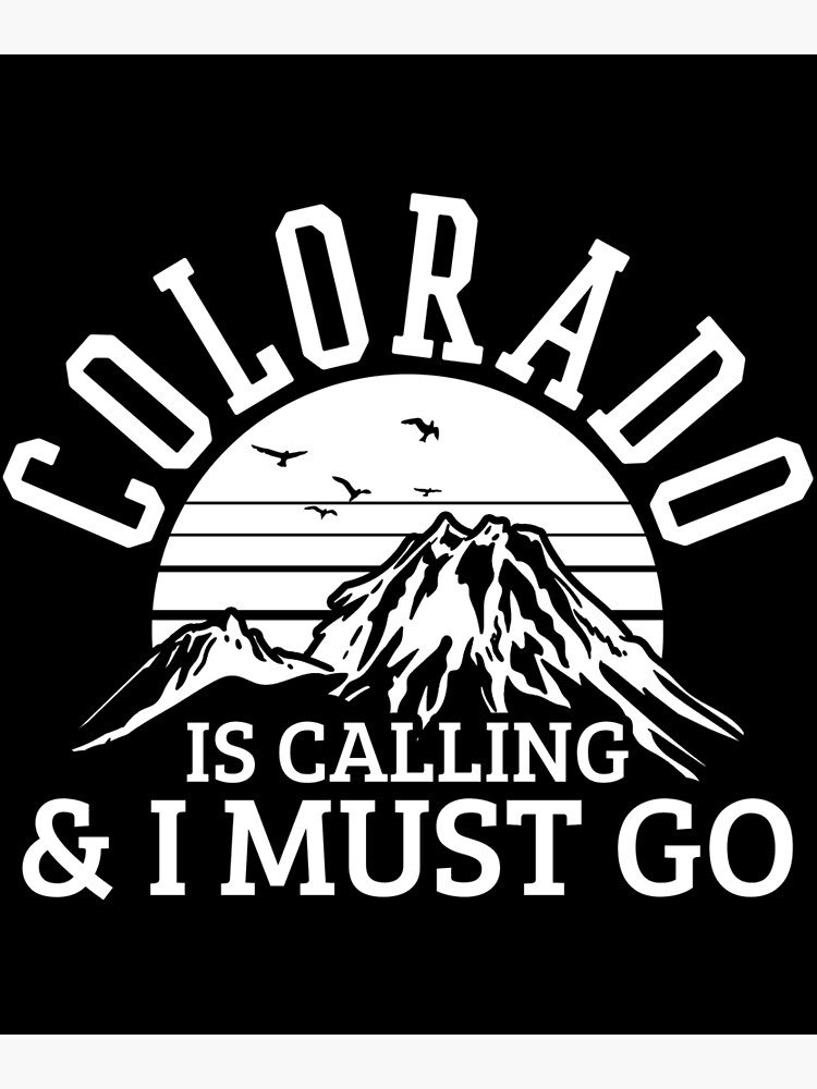 "Colorado Hiking" Poster for Sale by Mealla Redbubble