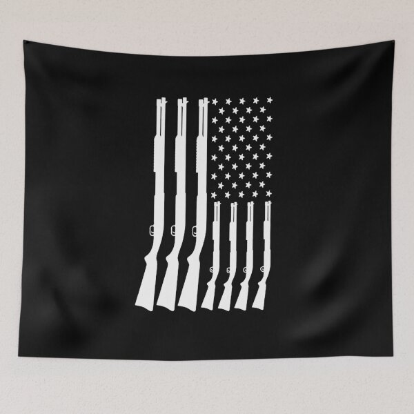 Item preview, Awesome Guns American Flag Shirt designed and sold by mlemmlem22.