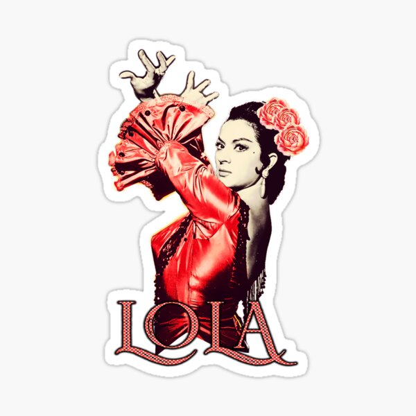 Lola Flores Lola Faraona Red Dress Sticker