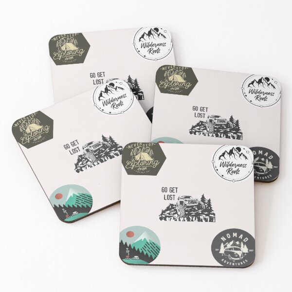 Item preview, STICKER PACK - Nature lovers- go get lost designed and sold by Alessandro Portavoce.