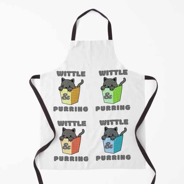 Item preview, WAP Little Retro Kittens Wittle And Purring Cute Kitties Playing in Little Yellow, Green, Brown, and Blue Hampers designed and sold by TeachUrb.