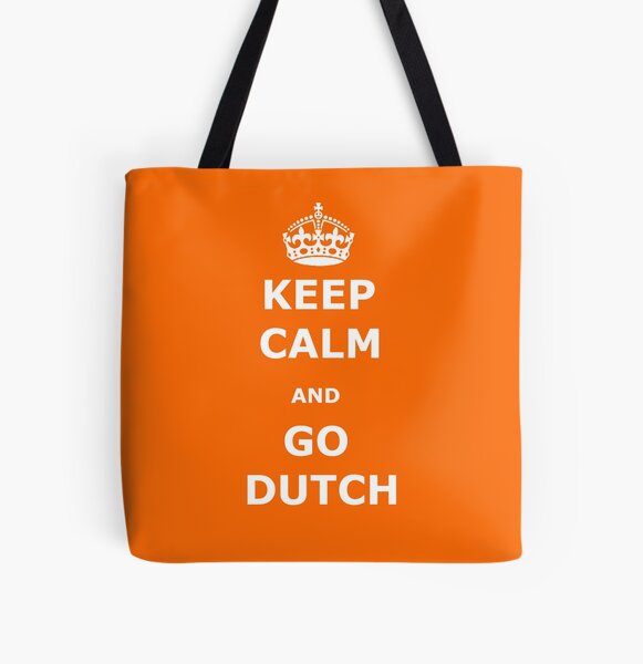 Keep Calm and Go Dutch All Over Print Tote Bag