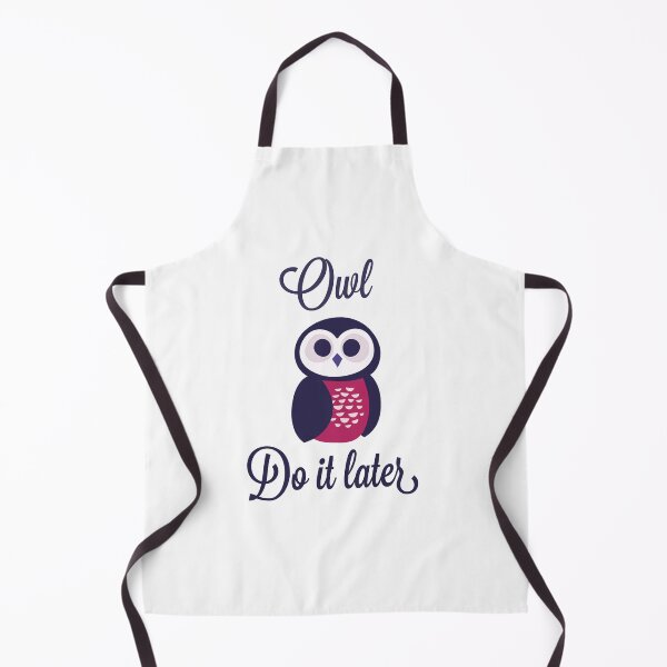 Item preview, Owl do it later designed and sold by Whiimsical.