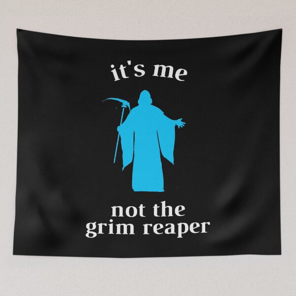 Item preview, Anesthetist grim reaper handeling laryngoscope loves intubations blue designed and sold by chi vana.