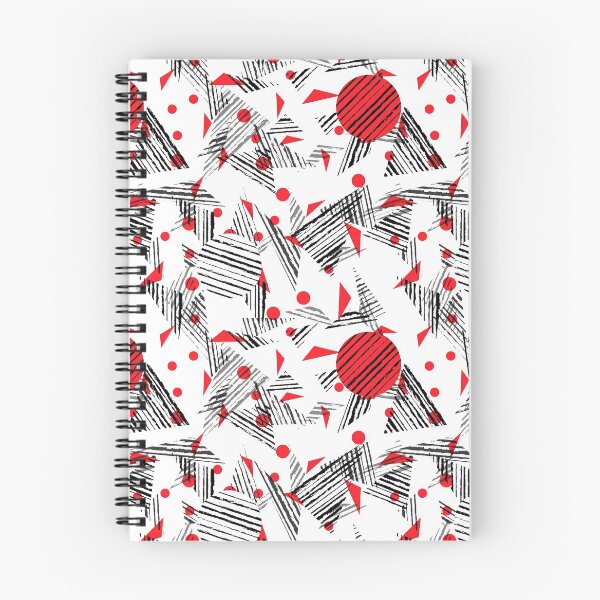 Item preview, geometric triangles with red sircles pattern designed and sold by sttain.