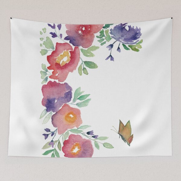Item preview, Beautiful Flowers with a Butterfly designed and sold by agapedesign.