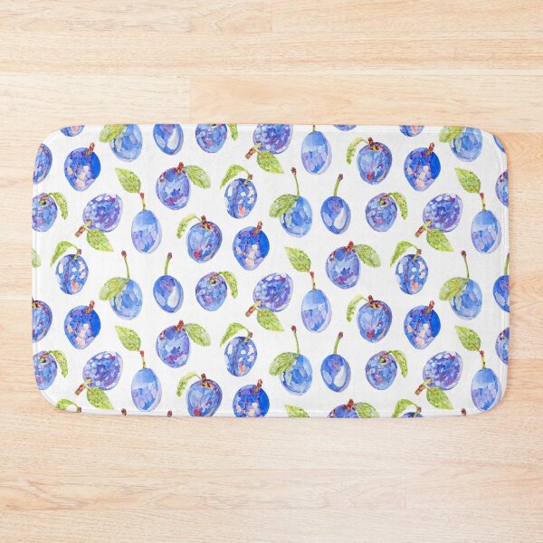 Item preview, Summer Plums Pattern - White designed and sold by beccaboyce.