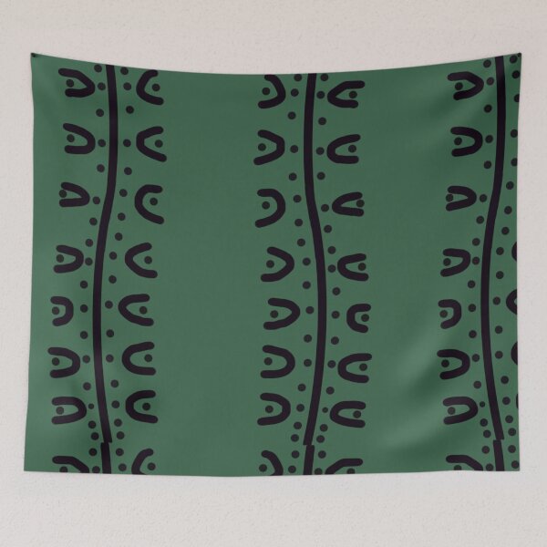 Item preview, Patrón creativo tradicional batik verde oscuro designed and sold by Pasan-hpmm.