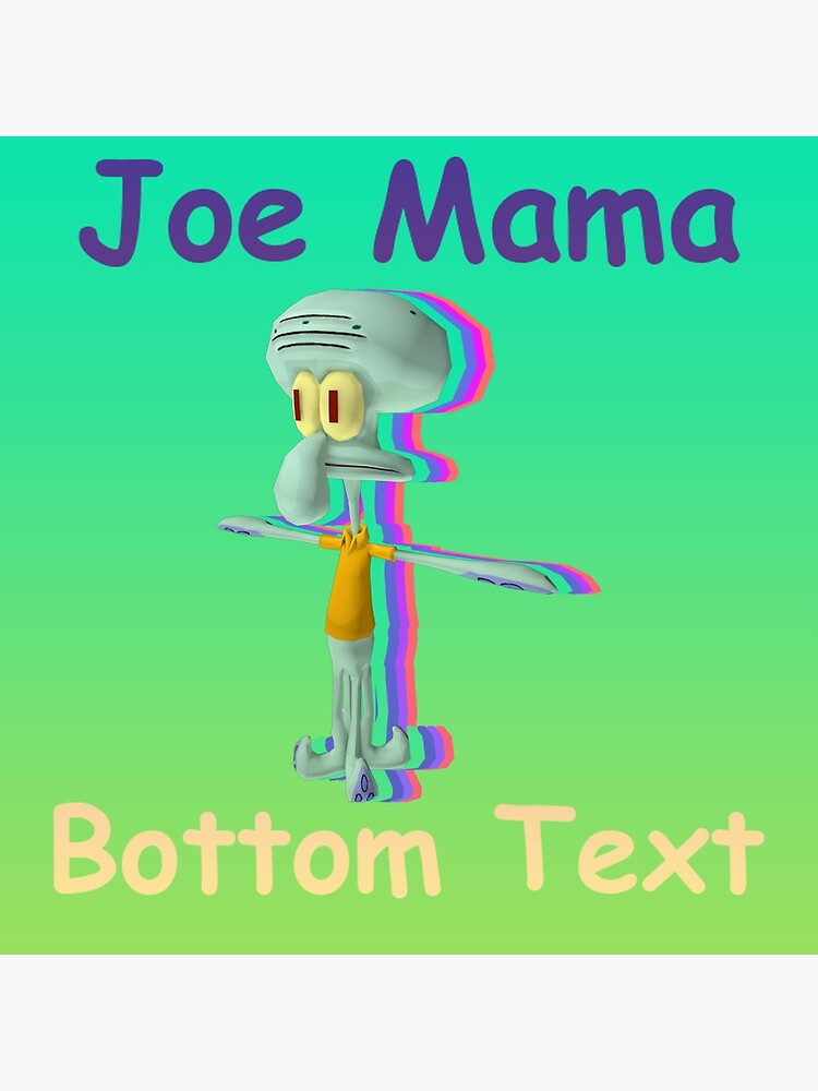 Joe Mama Face Photographic Print for Sale by PeaceWorkDesign