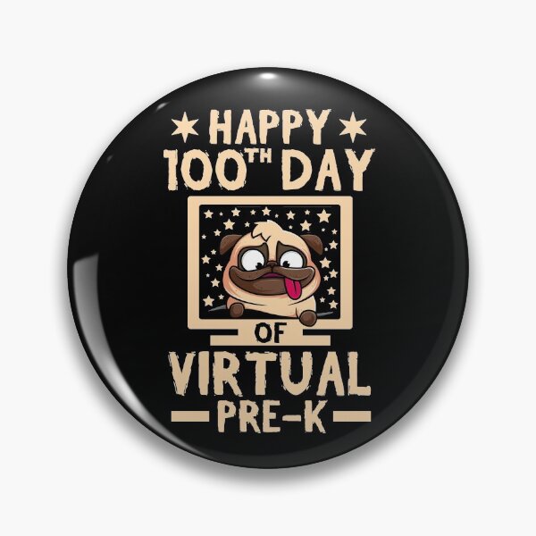 Item preview, Happy 100th Day Of Virtual Pre-K School 100 Days Teacher Student designed and sold by issambak.