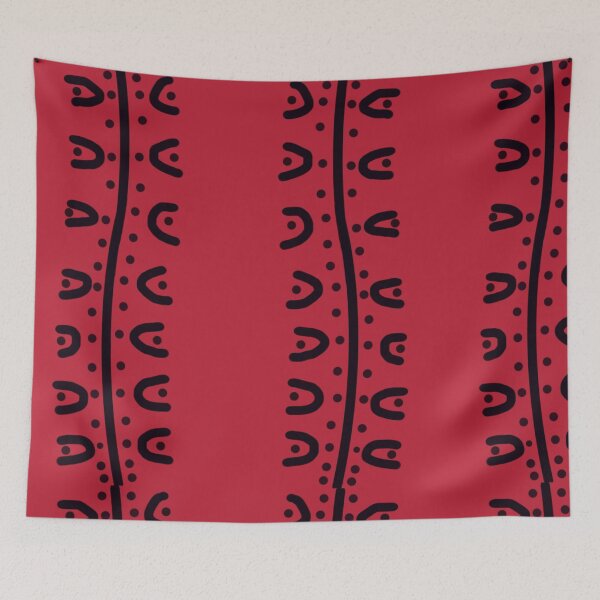 Item preview, Batik traditional oxblood red creative pattern designed and sold by Pasan-hpmm.