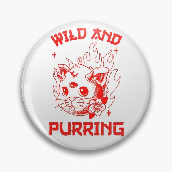 Item preview, Wild Little White and Red Kitten Purring And Playing Evil Wittle Fireball of Furry Fury designed and sold by TeachUrb.