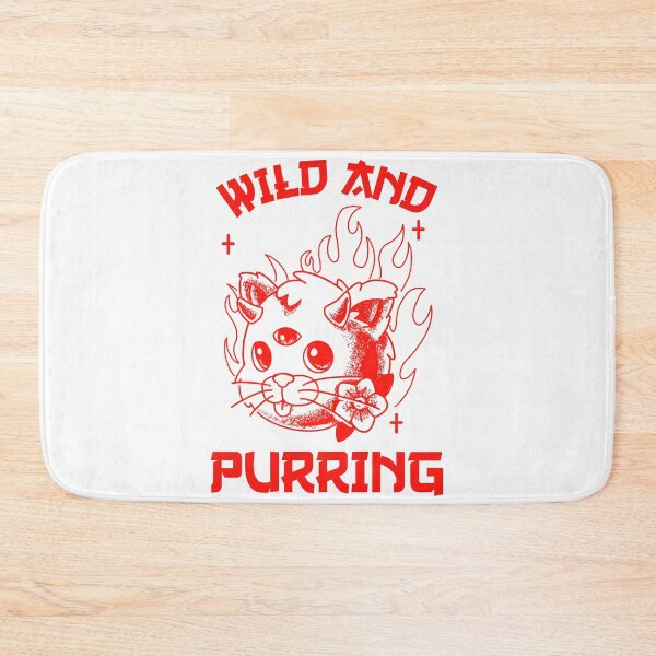 Item preview, Wild Little White and Red Kitten Purring And Playing Evil Wittle Fireball of Furry Fury designed and sold by TeachUrb.
