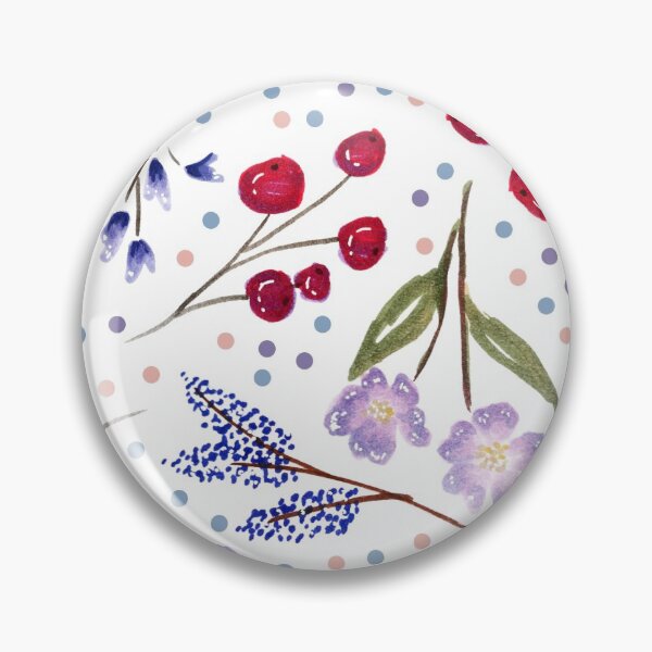 Item preview, Spring cherries and flowers seamless pattern 2 designed and sold by DoodlesFlowers.
