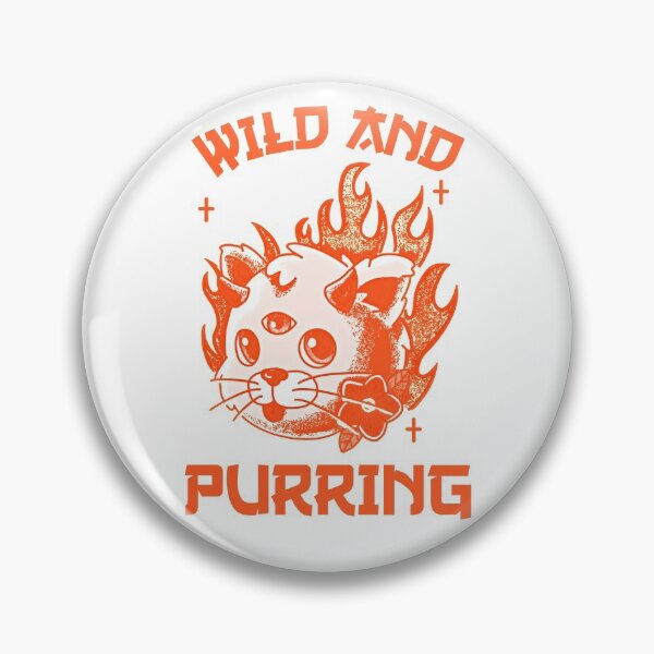 Item preview, Wild Little White and Orange Kitten Purring And Playing Evil Wittle Fireball of Furry Fury Art designed and sold by TeachUrb.