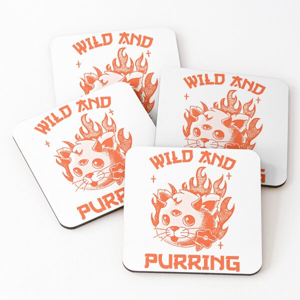 Item preview, Wild Little White and Orange Kitten Purring And Playing Evil Wittle Fireball of Furry Fury Art designed and sold by TeachUrb.