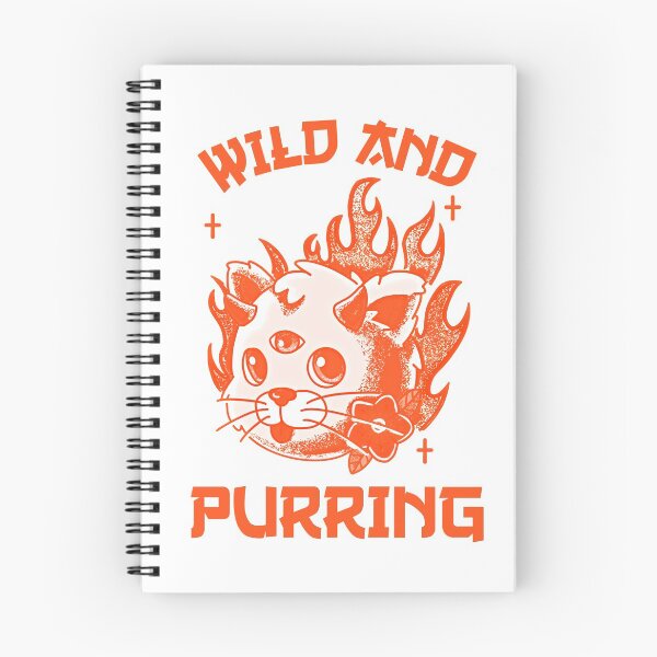 Item preview, Wild Little White and Orange Kitten Purring And Playing Evil Wittle Fireball of Furry Fury Art designed and sold by TeachUrb.