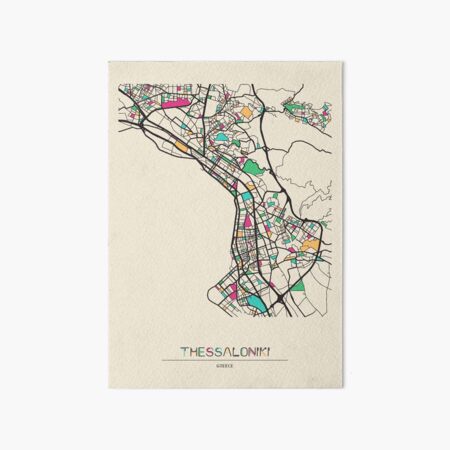 Saint Paul, Minnesota Map Art Print by Ayse Deniz Akerman