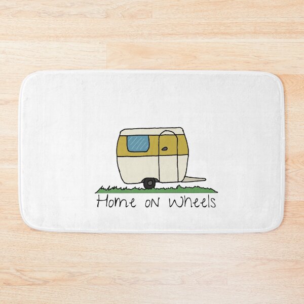 Item preview, Cute retro caravan, yellow designed and sold by FoxCalledThread.