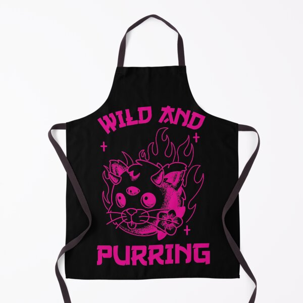 Item preview, Wild Little Black and Pink Kitten Purring And Playing Evil Wittle Fireball of Furry Fury Art designed and sold by TeachUrb.