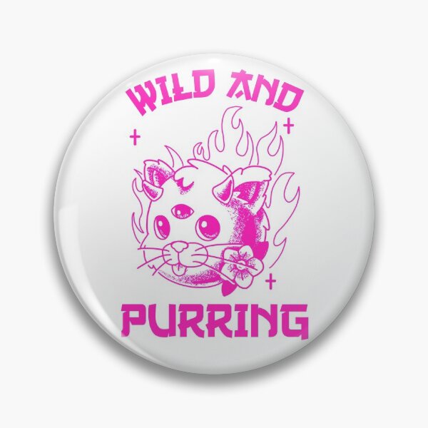Item preview, Wild Little White and Pink Kitten Purring And Playing Evil Wittle Fireball of Furry Fury designed and sold by TeachUrb.