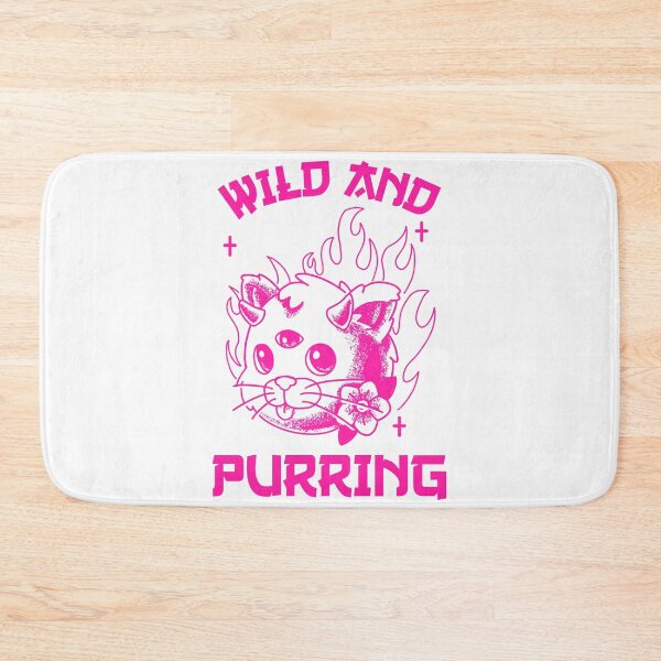 Item preview, Wild Little White and Pink Kitten Purring And Playing Evil Wittle Fireball of Furry Fury designed and sold by TeachUrb.