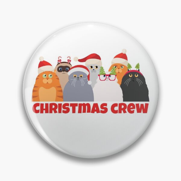 Aperçu de l'œuvre Christmas Crew - Funny Christmas Cat Crew pour les amoureux des chats créée et vendue par PandaSoul.