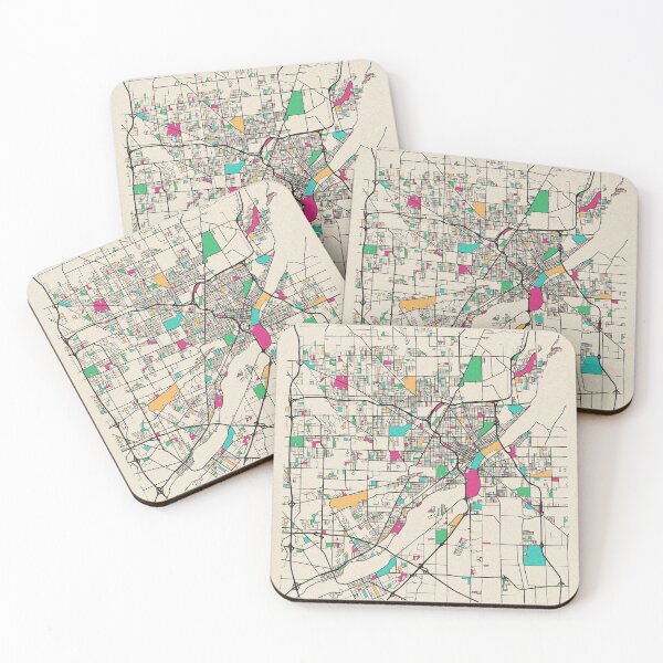 Item preview, Toledo, Ohio Street Map designed and sold by A Deniz Akerman.