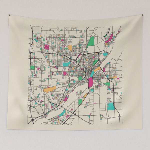 Item preview, Toledo, Ohio Street Map designed and sold by A Deniz Akerman.